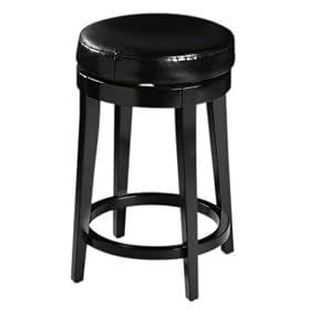Click here to buy Backless Swivel Stool Counter Black by Home Decorators Collection.