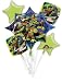 All Products : Bouquet: Teenage Mutant Ninja Turtles Bouquet 5 Balloons Total