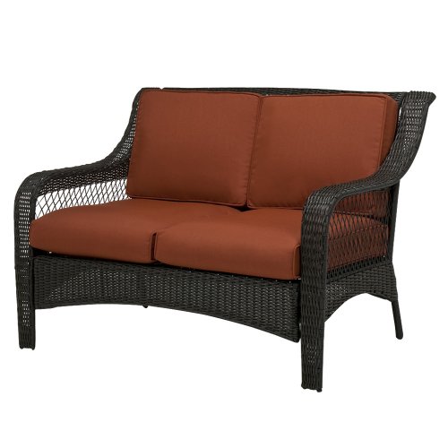 Outdoor Patio Home Siesta Wicker Loveseat