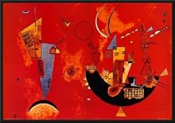 Wassily Kandinsky (Mit Und Gegen) Framed Art Poster Print - 24" X 36"
