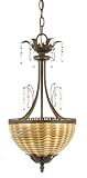 Athena W- Gentle Wave Glass Chandelier ATGW5002MT by Quoizel