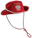 Polish Apparel Red Boonie Hat - Polska & Silver Eagle
