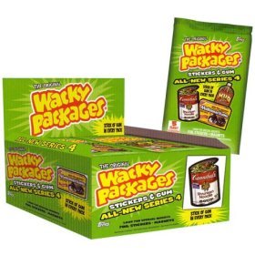 2006 Topps Wacky Packages Series 4 Unopened Hobby Pack (5 parody stickers per pack & 1 stick of gum!!)