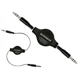 Scosche 35mm Jack Car Stereo Audio Input Retractable Cable for Apple iPhone 3G 3GS iPod Touch MP3 MP4 Player