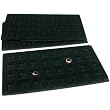 3 Black 32 Slot Puff Earring Cards Showcase Display Tray Inserts