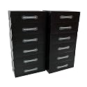 12 Black Stackable Ladies Shoe Boxes