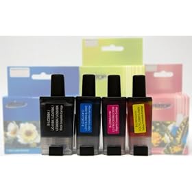 1 Set of Brother compatible LC41 LC 41 Ink Cartridge for brother MFC-420CN 1840 2440 LC-41 LC 41 (BK, C, M, Y) by pritop