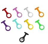 RADZ Nurses Fob Watch. 9 Infection Control Silicone Holders with One Watch