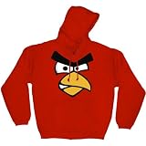Angry Birds Red Face Men’s Pullover Hoodie Sweatshirt