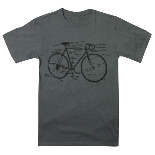 Happy Family Retro Racing Bike Diagram Mens T-Shirt
