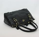 NEW AUTHENTIC COACH MADISON LEATHER SMALL DEMI BAG (Black/Gold)