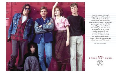 The Breakfast Club (Group, Lockers) Movie Poster Print - 24