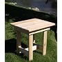 Cedar Adirondack End Table - Unfinished