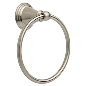  DELTA 79646-BN Delta Windemere Towel Ring, Satin Nickel