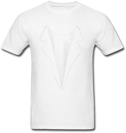 LJLForever Men's Fake Bow Tie Tuxedo Design T Shirt