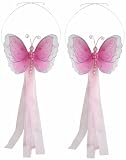 5 Dark Pink Multi-Layered Butterfly Curtain Holder Tieback tiebacks tie backs baby girls nursery room decor