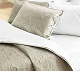 Decca Coverlet - Chino/White