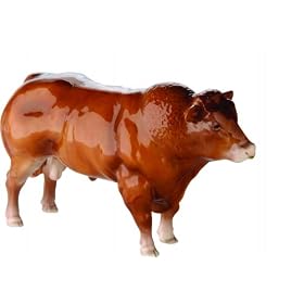 John Beswick LIMOUSIN BULL Fine Porcelain Collectable Animal Figurine JBF73