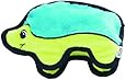 Outward Hound Kyjen  32012 Invincibles Plush Hedgehog Stuffingless Dog Toys Squeaker Toy 1 Squeaker, Small, Blue