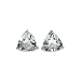 1.70 Carat Genuine Aquamarine Sterling Silver Stud Earrings