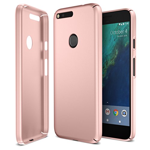 Google Pixel XL Case, Maxboost mSnap Thin Cases [Perfect Fit] [Rose Gold] EXTREME Smooth Surface with Anti-Slip Matte Coating for Excellent Grip Hard Protective PC Covers For Google Pixel XL 2016