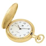 Charles Hubert 3842 Gold-Plated Mechanical Pocket Watch