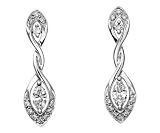 0.5 Carat Diamond Earrings in 18ct White Gold