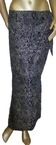 Womens Aztec Designs Blue Sarong Wrap - One Size Fits All