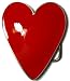 RED HEART BELT BUCKLE + display stand