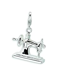 Sterling Silver Sewing Machine Lobster Clasp Charm