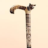 Hand Carved Walking Cane - Bear
