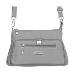 Baggallini Everyday Bagg- Solid Nylon Crinkle,Pewter,One Size
