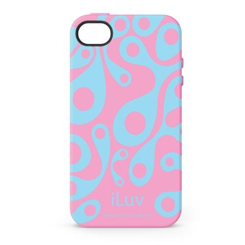 iLuv Aurora Glow-In-The-Dark Case for iPhone 4 - Pink/Blue