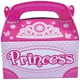 Pink Princess Party Favor Treat Boxes (12 Boxes Total)