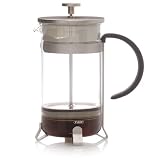 HuesNBrews 36 Ounce Satin/Black French Press, 1 Pack
