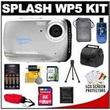 Bell & Howell Splash WP5 Waterproof Digital Camera (Silver) with 2GB Card, Reader & Pouch + 8GB Card + Batteries + Case + Floating Strap + Accessory Kit