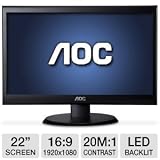 AOC e2250Swdn 22" Class Widescreen LED Monitor