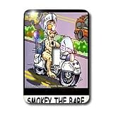 Londons Times Funny Society Cartoons - Naked Police - Light Switch Covers - single toggle switch