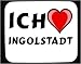 Küche & Haushalt : Mauspad mit Ich liebe Ingolstadt Dekoration