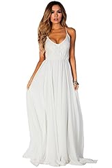 Lace Goddess Backless Chiffon/Rayon/Spandex Maxi Dress 