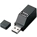 ELECOM USB2.0HUB 直挿し バスパワー 3ポート ブラック U2H-PP3BBK