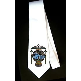 New Year Lantern Party Decoration Necktie
