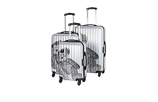 Lulu Castagnette Set de 3 trolleys rígidos (Gris)