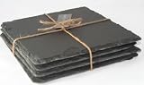 from SNOW DESIGNS SET OF FOUR BLACK SLATE SQUARE PLACEMATS.