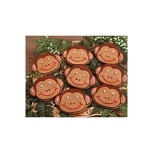 Silly Monkey Sugar Cookie Favors