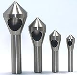 UNHO 面取りドリルビット2-5mm 5-10mm 10-15mm 15-20mm 穴開タイプ　4セット バリ取り 面取り