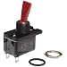 Eaton 8381K122C Designer Line General Purpose Toggle Switch, AC/DC Rated, Red Lever Color, On-None-Off Action, SPST Contacts