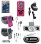 15-piece FULL ACCESSORY BUNDLE PINK SET for Microsoft Zune 4GB 8GB: PINK Leather Case + FM Transmitter + Foldable Amplified Speakers + PINK Slicone Skin Case + WHITE Silicone Skin Case + 2 X Armband + 2 X Neck String + USB Wall Charger + USB Car Charger + USB Sync/Data Cable + Stereo Headphone + Screen Protector + AV Cable