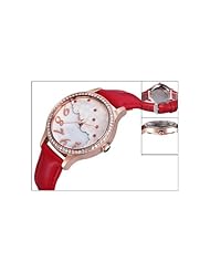 Pythons New Fashion Diamond Leather Lady Watch(Assorted Colors)