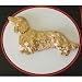 Jewelry : Dachshund Longhair Gold Pin
